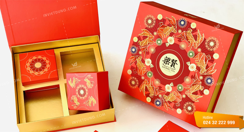 Mẫu hộp carton cứng đựng bánh trung thu