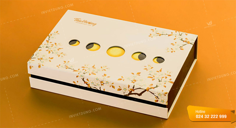 Mẫu hộp giấy đựng bánh trung thu 8 cái thiết kế đẹp