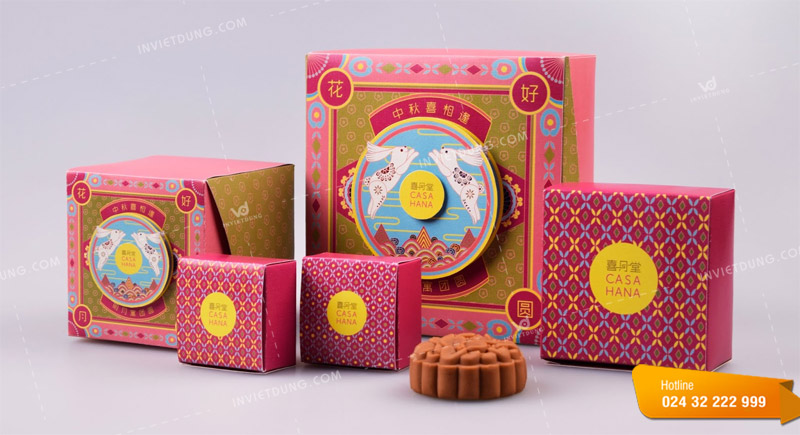 Mẫu hộp đựng bánh trung thu giấy kraft