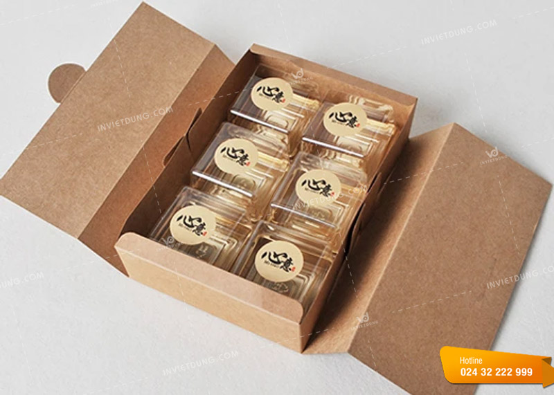 Mẫu hộp đựng bánh trung thu giấy kraft