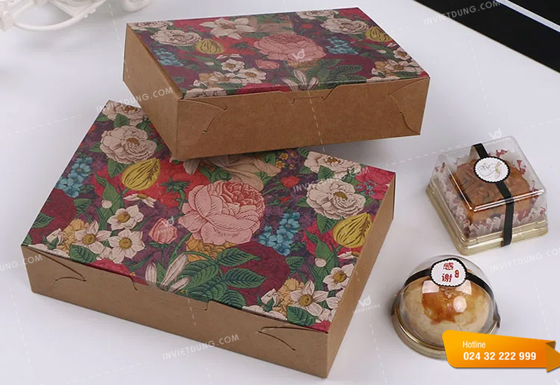 Mẫu hộp đựng bánh trung thu giấy kraft
