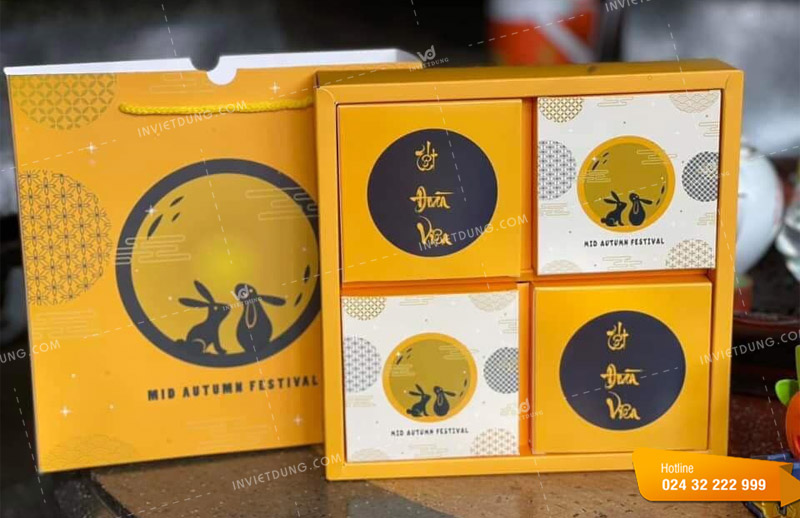 Mẫu hộp đựng bánh trung thu handmade