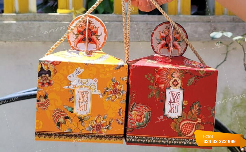 Mẫu hộp đựng bánh trung thu handmade