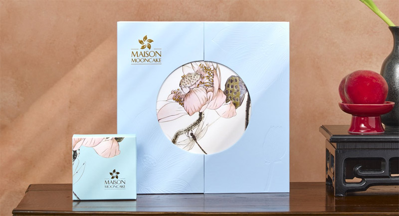 Mẫu hộp đựng bánh trung thu của thương hiệu Maison