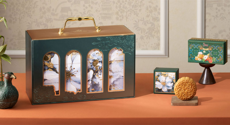 Mẫu hộp đựng bánh trung thu của thương hiệu Maison