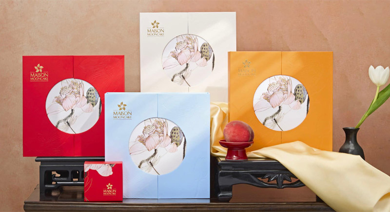 Mẫu hộp đựng bánh trung thu của thương hiệu Maison