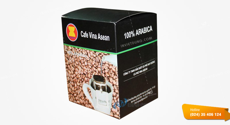 Mẫu hộp giấy đựng cà phê