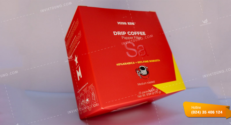 Mẫu hộp giấy đựng cà phê