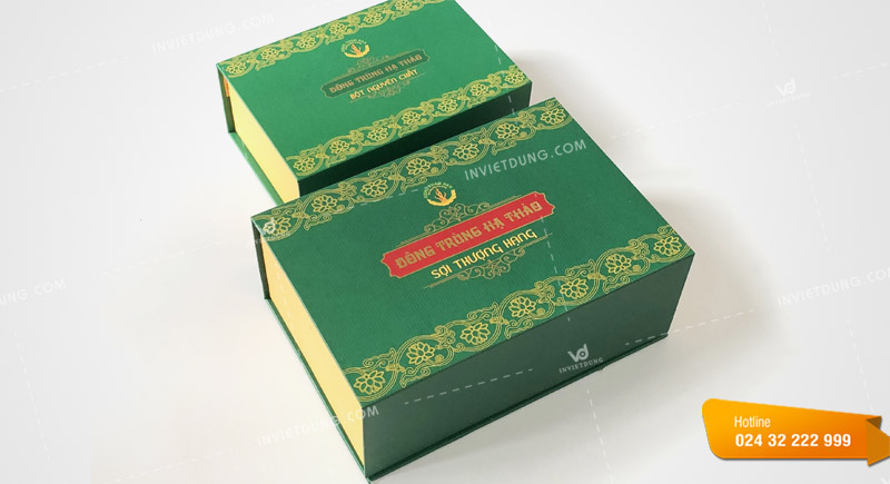 Mẫu hộp giấy đựng đông trùng hạ thảo