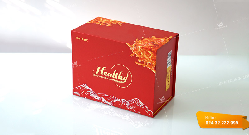 Mẫu hộp giấy đựng đông trùng hạ thảo