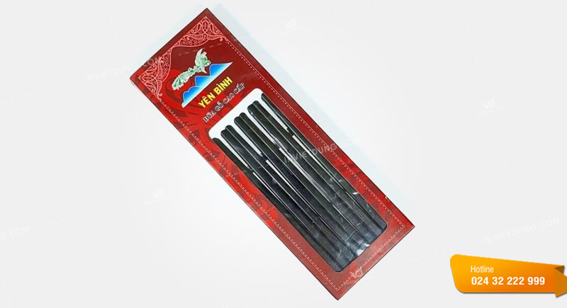 Mẫu hộp giấy đựng đũa, muỗng