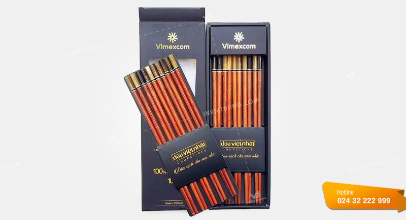 Mẫu hộp giấy đựng đũa, muỗng