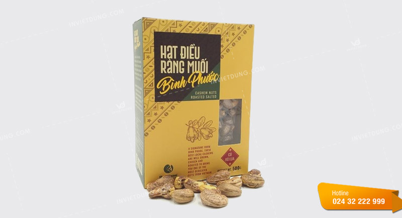 Mẫu hộp giấy đựng hạt điều