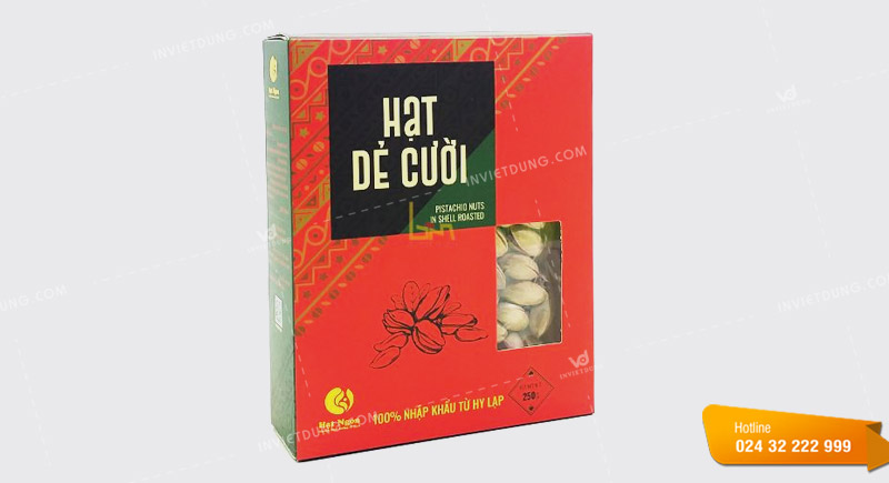 Mẫu hộp giấy đựng hạt điều
