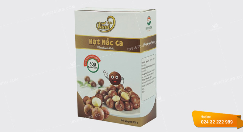 Mẫu hộp giấy đựng hạt điều