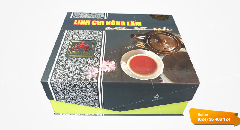 Mẫu hộp giấy đựng nấm linh chi đẹp
