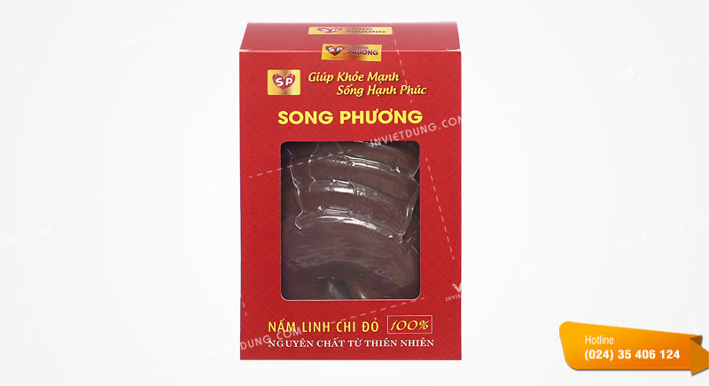 Mẫu hộp giấy đựng nấm linh chi đẹp