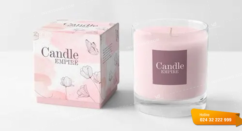 Mẫu hộp giấy đựng nến thơm đẹp