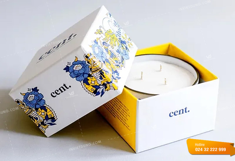 Mẫu hộp giấy đựng nến thơm đẹp