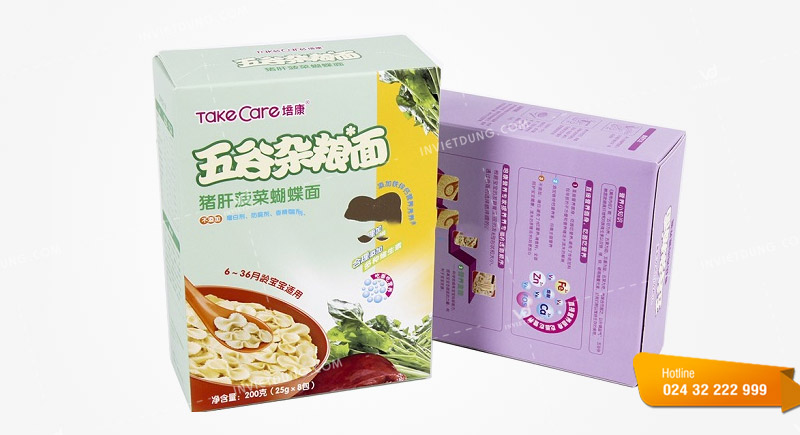 Mẫu hộp giấy đựng ngũ cốc