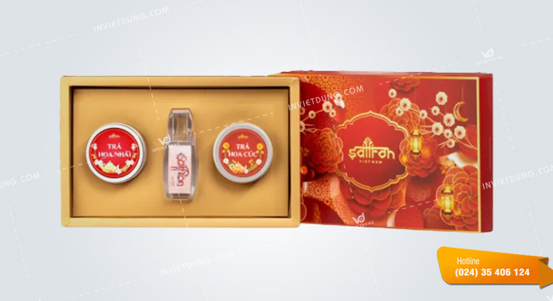 Mẫu hộp giấy đựng saffron