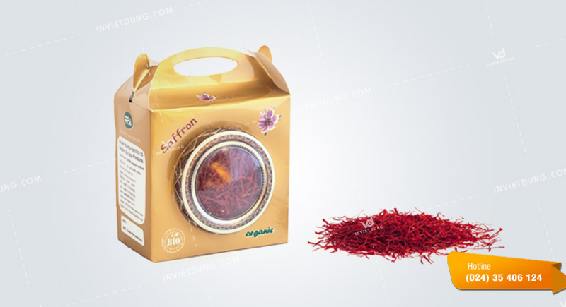 Hộp saffron có quai xách