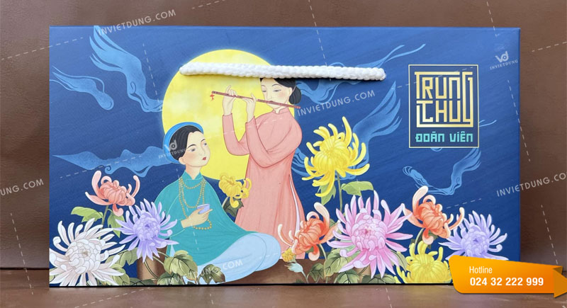 Mẫu hộp giấy mềm đựng bánh trung thu