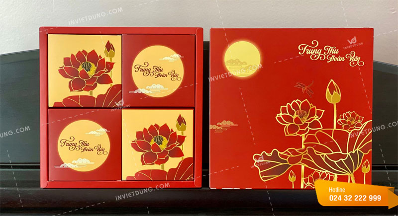 Mẫu hộp giấy mềm đựng bánh trung thu
