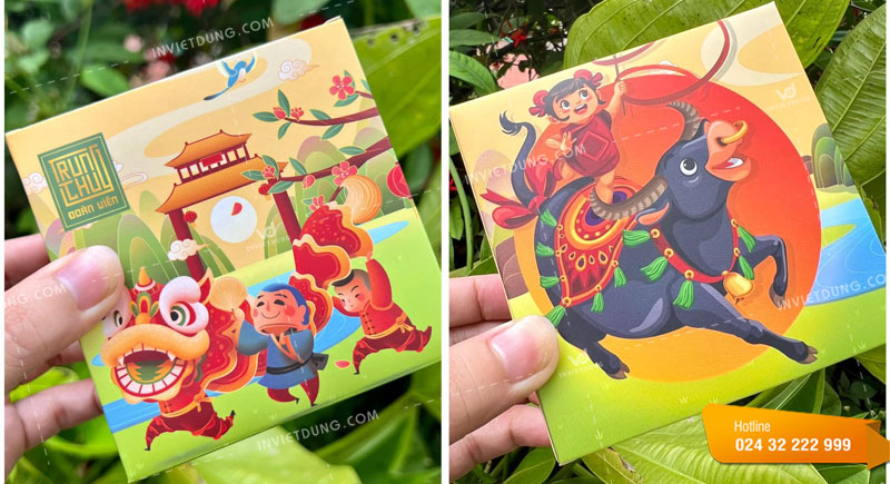 Mẫu hộp giấy mềm đựng bánh trung thu