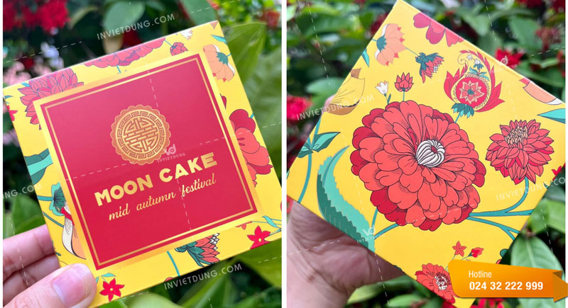 Mẫu hộp giấy mềm đựng bánh trung thu