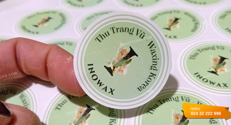 Mẫu tem nhãn ngũ cốc cửa hàng Trang Vũ