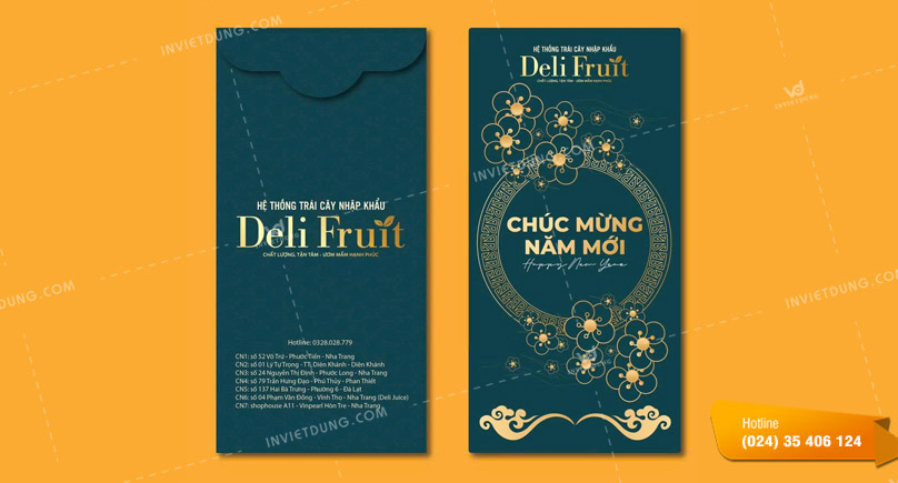Mẫu mockup bao lì xì