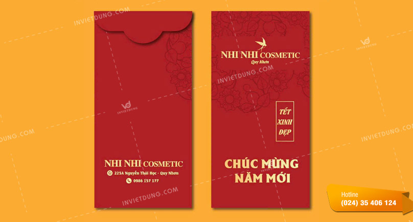 Mẫu mockup bao lì xì