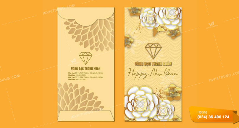 Mẫu mockup bao lì xì