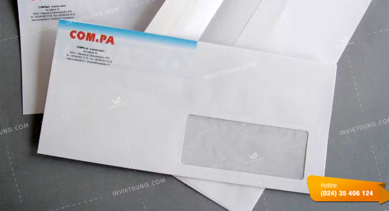 Mẫu phong bì có cửa sổ