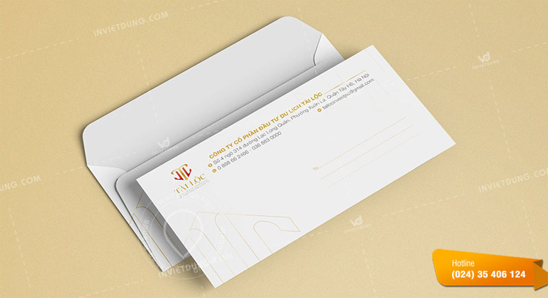 Mẫu phong bì công ty du dịch
