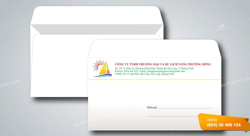 Mẫu phong bì công ty thương mại