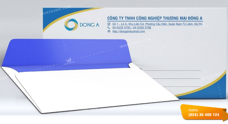 Mẫu phong bì công ty thương mại