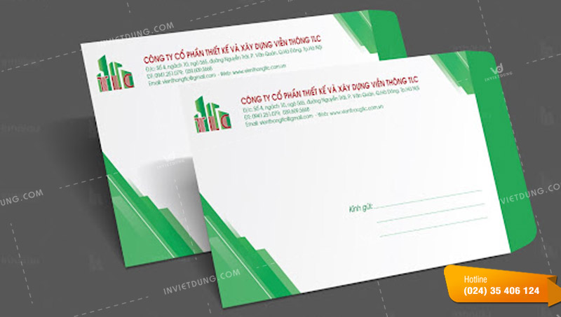 Mẫu phong bì công ty truyền thông