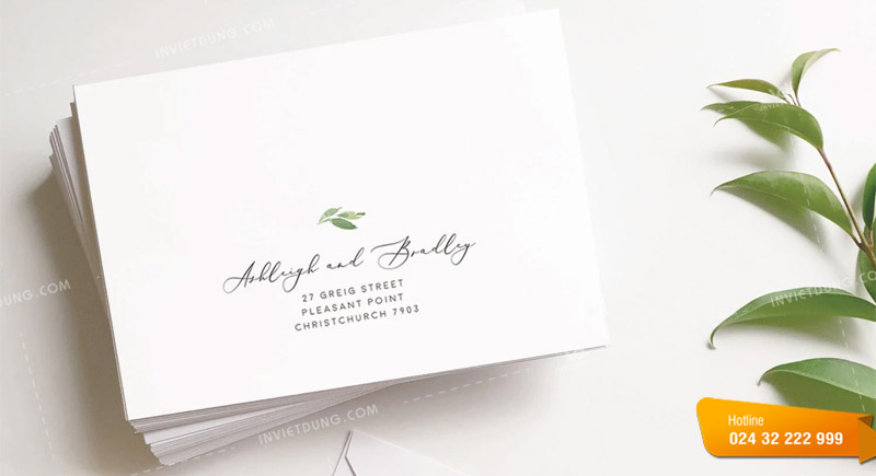 Phong bì đám cưới kiểu phương Tây