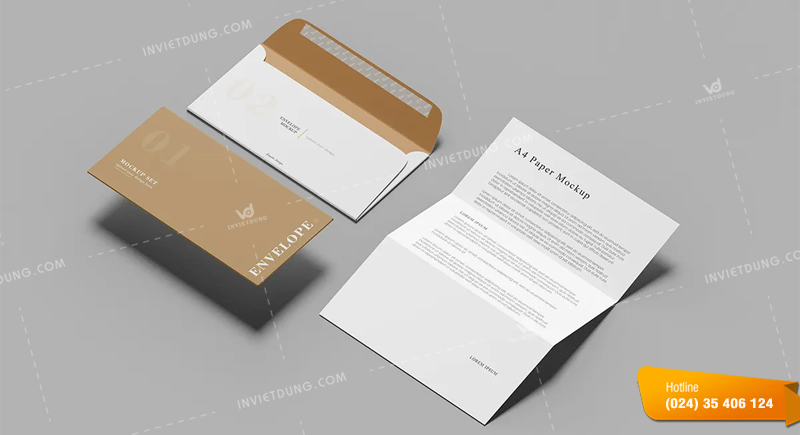 Mẫu phong bì mockup