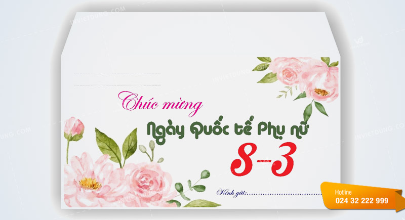 Mẫu phong bì ngày 8/3 đẹp