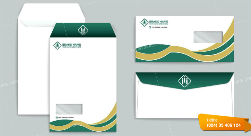 Mẫu phong bì thư vector