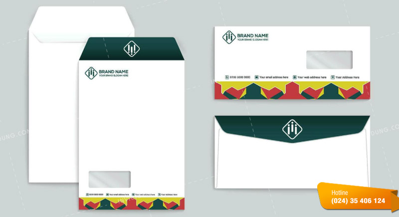 Mẫu phong bì thư vector