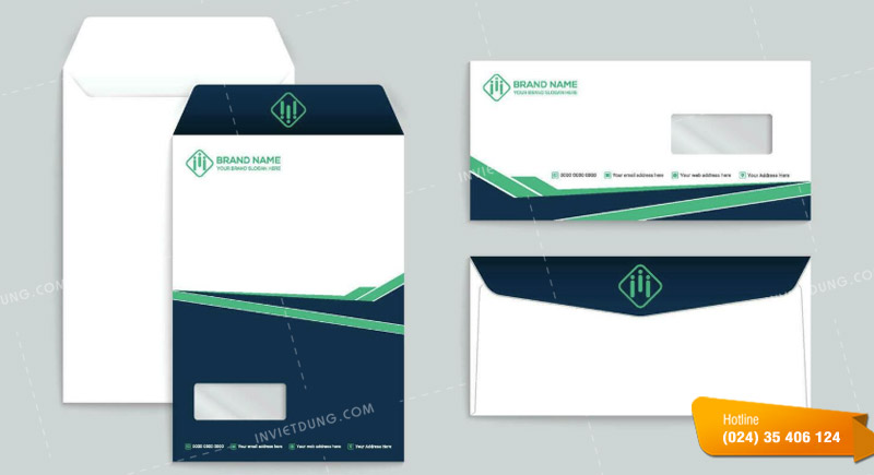 Mẫu phong bì thư vector