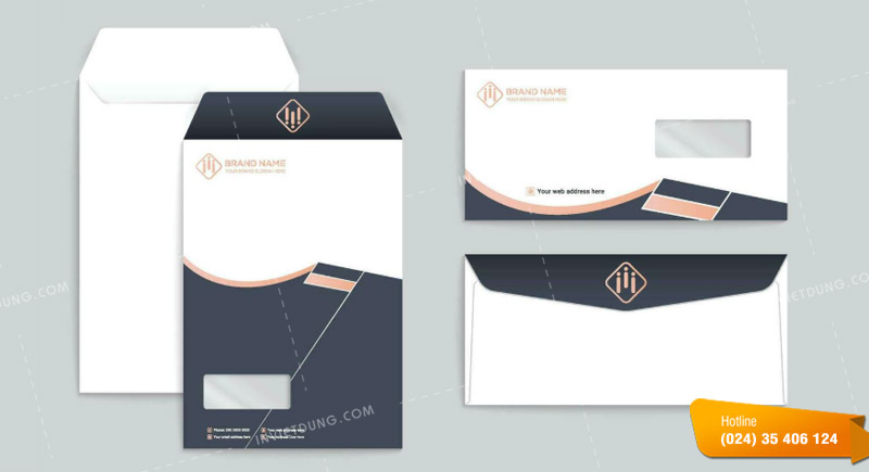 Mẫu phong bì thư vector