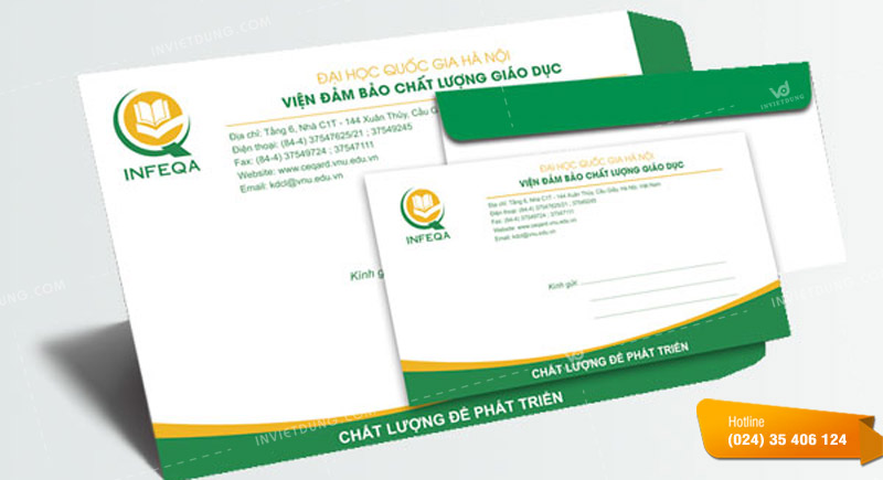 Mẫu phong bì trường học