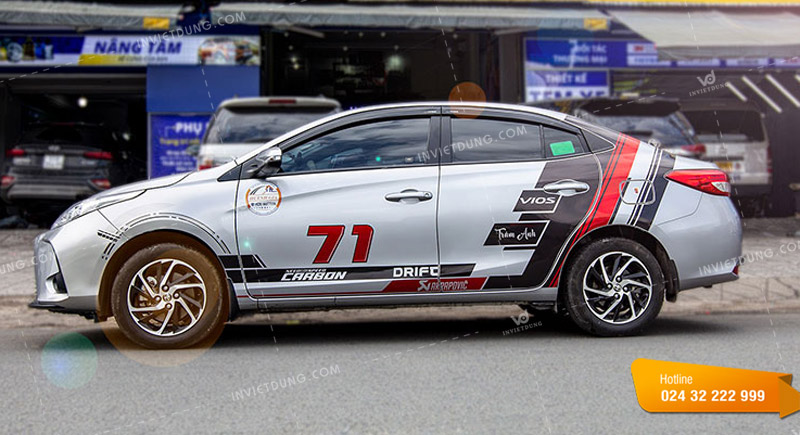 Mẫu decal dán xe ô tô