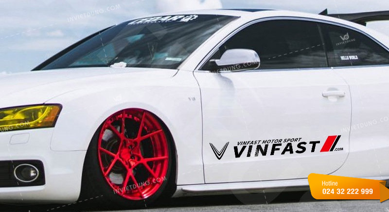 Mẫu decal dán xe ô tô