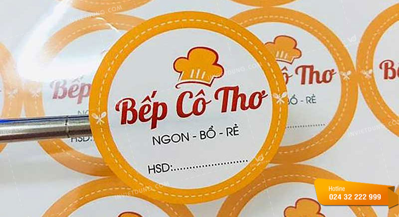 Mẫu tem nhãn bánh mì Bếp cô Thơ